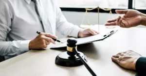 A closeup image of a person reviewing a chart.